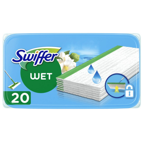 Запасные влажные салфетки для швабры Swiffer с ароматом лимона, 20 штук
